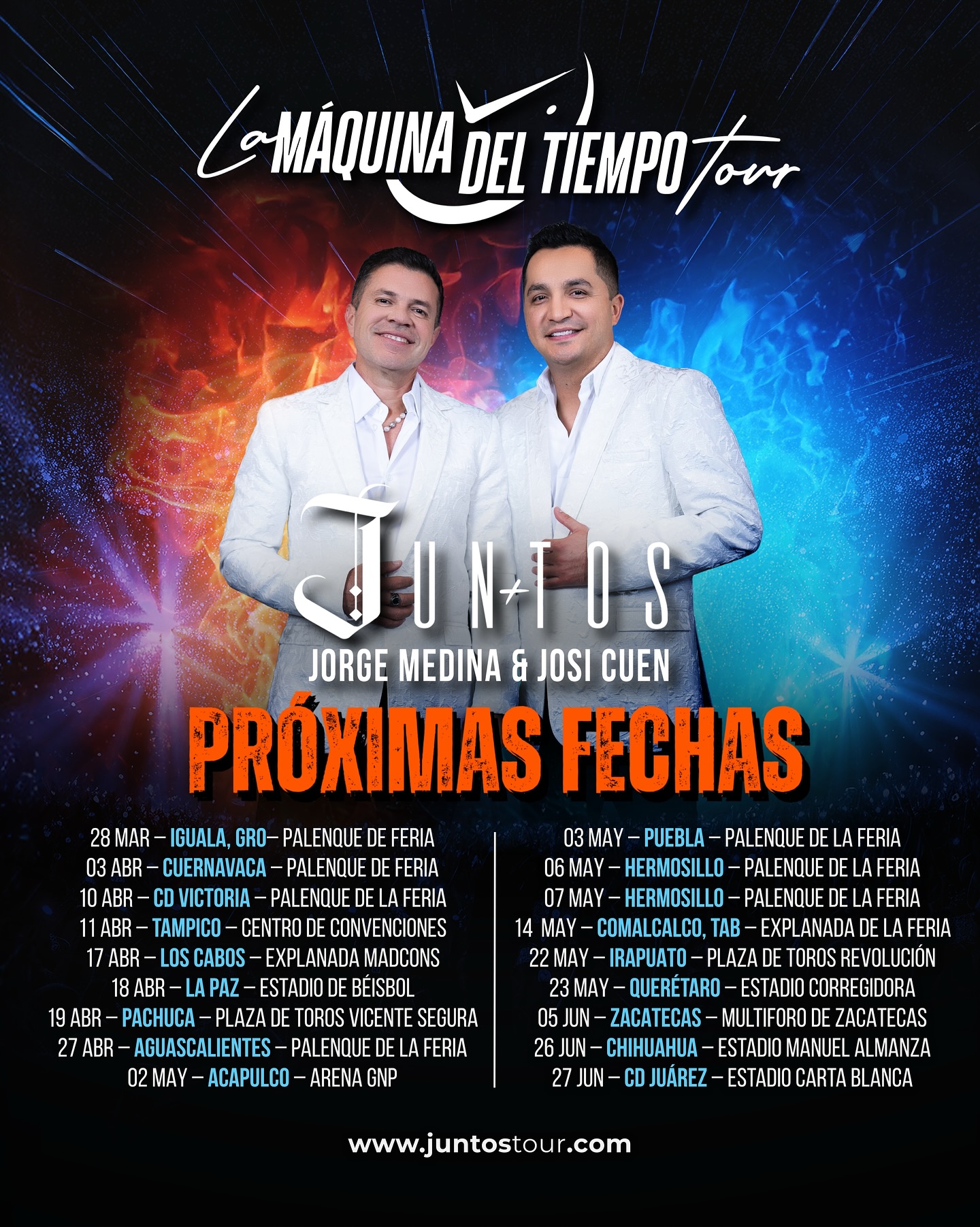 Jorge Medina Proximas Fechas Tour Poster 2026–2027