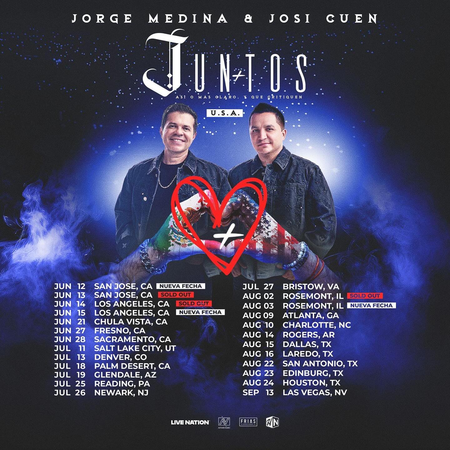 Jorge Medina Juntos Tour Tour Poster 2025